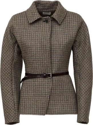 P.A.R.O.S.H. Blazer Pied-de-poule - Jackets - Mujer - Beige - S