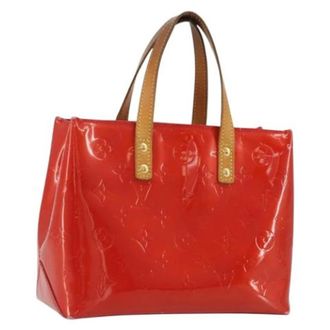 Louis Vuitton Pre-owned Vintage Patent Leather Hand Bag - Dames - Pre-owned - Rood - Maat: ONE Size Leer