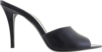 Saint Laurent Patent Leather Romy Mule Sandals, Brand Size 40 ( US Size 10 )