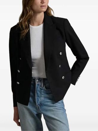Polo Ralph Lauren double-breasted blazer - women - Wool/Viscose - M - Black