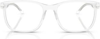 Ferrari x Scuderia Ferrari 53mm Pillow Optical Glasses in Matte Crystal at Nordstrom