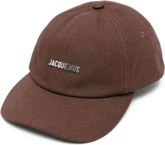 Jacquemus Brown Logo Baseball Hat