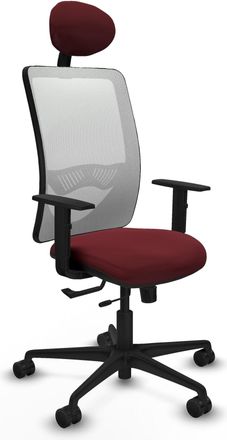 Piqueras y Crespo Silla De Oficina Piqueras Y Crespo Zulema Granate Cuero Sint&eacute;tico