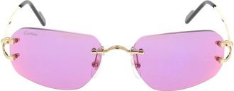 Cartier Zonnebril - unisex - Zonnebrillen - Geel - ONE Size - Accessoires