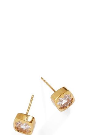 Alex and Ani Crystal Clover Mini Stud Earrings in Gold at Nordstrom