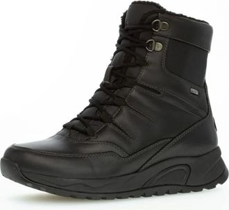 Gabor Rollingsoft veterlaars - Dames - Schoenen - Zwart - Maat: 38 EU Leer