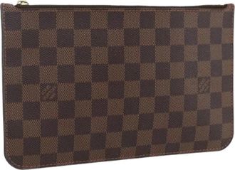Louis Vuitton Pre-owned Vintage Canvas Clutch - Dames - Vintage Clutch - Bruin - ONE Size - Vintage