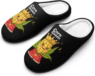Generic Corn Queen Mens Slippers Comfortable And Non-slip Cotton Slipper Shoe for House