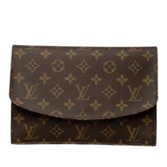 Louis Vuitton Pre-owned Pochette Clutch 23 - Dames - Pre-owned - Bruin - Maat: ONE Size