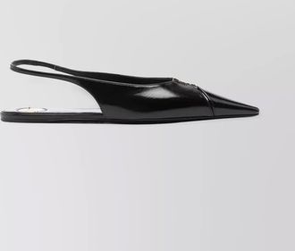 Saint Laurent leather slingback ballerina shoes