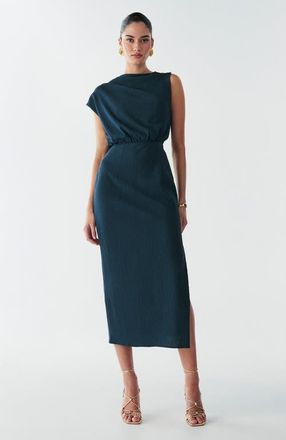 BWLDR Alias Midi Dress in Teal at Nordstrom, Size 10