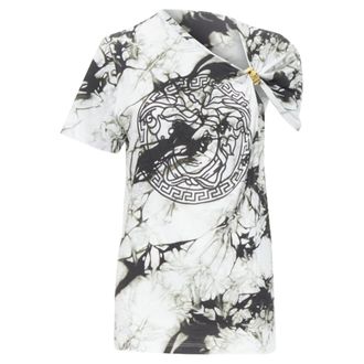 Versace Medusa ring marble tie dye tshirt
