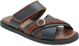Ferragamo Bora Bora Slide Sandal in Navy Midbrown at Nordstrom, Size 11