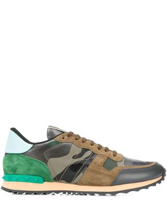 Valentino Garavani Sneakers Camouflage Rockrunner - Verde