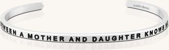 Mantra The Love Between A Mother And Daughter Knows No Distance bracelet in Outside - Silver at Nordstrom