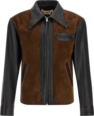 Marni Black Leather Jacket