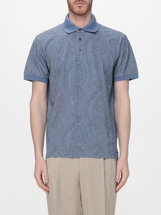 Etro Polo Shirt Men color Blue