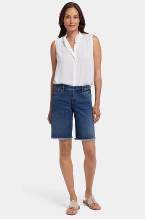 NYDJ Lilly Denim Shorts Met Rafelige Zooms