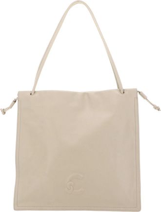 Coccinelle Leather shoulder bag Dulse Shoulderbag Sandshell beige