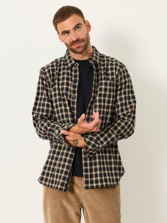 Fat Face FatFace Madron Black Long Sleeve Check Shirt