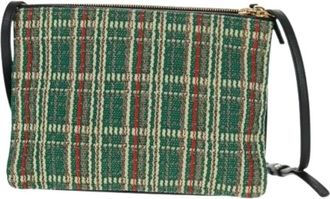 Celine Pre-owned Cross Body Bags, female, Green, Size: ONE SIZE Pre-owned Vintage Fabric Cross Body Bag