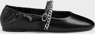 Charles & Keith Georgie Chain Mary Jane Flats