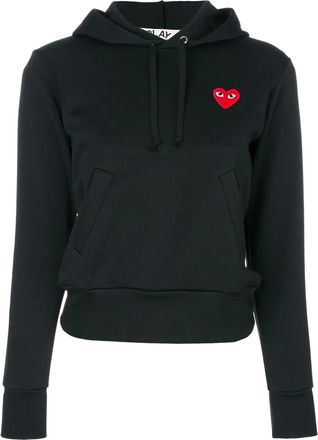 Comme Des Garçons Felpa con cappuccio e logo - Nero