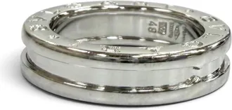 Bulgari White Gold White Gold (18K) Band Ring (Pre-Owned)