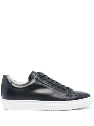 Doucal's leather low-tops sneakers - Blue