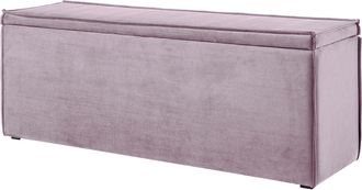 Studio Copenhagen home24 Betttruhe Kinx 140x51x40 cm (BxHxT) Rosa Samt