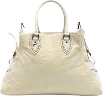 Fendi Pre-owned Etniko Du Jour - Dames - Vintage Handtas - Wit - ONE Size - Leer - Vintage