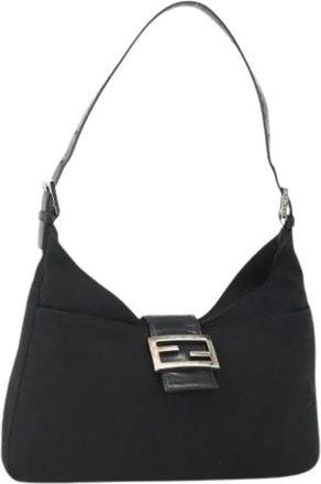 Fendi Pre-owned Shoulder Bags, female, Black, Size: ONE SIZE Pre-owned Vintage Shoulder Bag