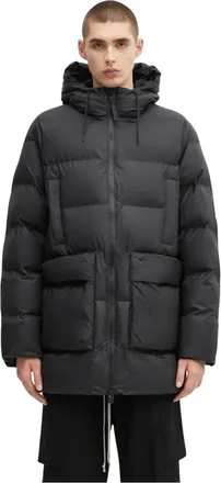 Rains Jassen, Heren, Zwart, M, Leer, Alta Jacket