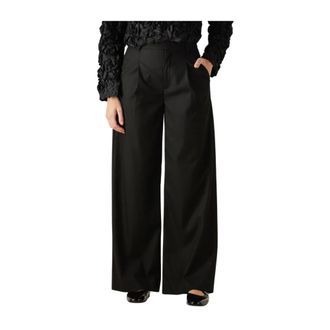 Gestuz Dames, Broeken, Zwart, Maat: S Poliester