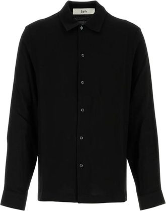 S&eacute;fr Black Regular-fit Shirt