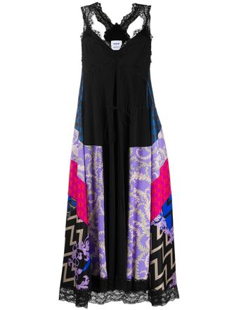 Pucci x Koch&eacute; abstract-print empire-line dress - women - Viscose - 40 - Black
