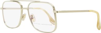 Victoria Beckham Womens Navigator Eyeglasses VB221 715 Light Gold 55mm