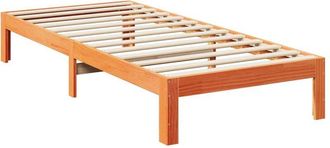 vidaXL Vidaxl - Estructura cama familiar sin colchón marrón encerado 240x200 cm