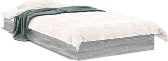 vidaXL Estructura De Cama De Suelo Sonoma Gris 80 X 200 Cm Vidaxl