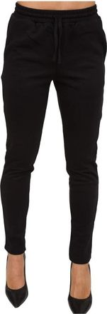Twinset Pantaloni in felpa - Dames - Slim Fit Broeken - Zwart - XS - Katoen - Broeken