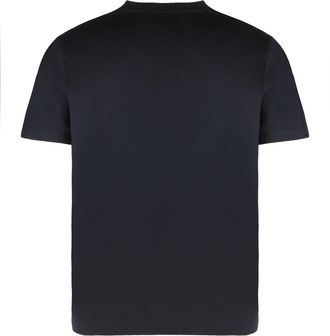 Paul & Shark Mens Cotton Jersey T-Shirt With Logo Blue T-Shirts And Polos