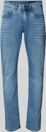 Pierre Cardin Regular Fit Jeans im Used-Look Modell Lyon in Hellblau, Gr&ouml;&szlig;e 32/30