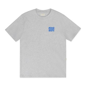Aim&eacute; Leon Dore Grey SS Stacked Logo Tee