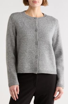Max Studio Cropped Cardigan Sweater in Heather Grey at Nordstrom Rack, Size X-Large