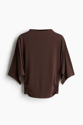 H&M Drapiertes Shirt - Beige