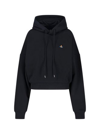 Vivienne Westwood Black Ashton Cotton Hooded Sweatshirt