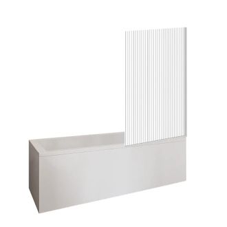 Duravit Ba&ntilde;era Derecha Duravit D-code 1600x700mm + Mampara De Ba&ntilde;era Recta Aurys Raywall Cromo