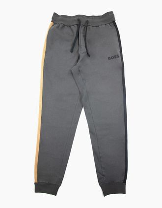 HUGO BOSS Mens Hugo Boss Heritage Side Stripe Pants Dark Grey 022 - Size: 42/Regular