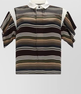 sacai striped shirt