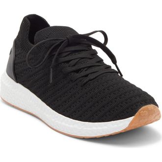 Elie Tahari Textured Knit Sneaker in Black/Gum at Nordstrom Rack, Size 7.5